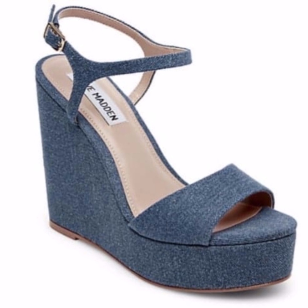Steve Madden TRUCE Denim fabric Shoes 9